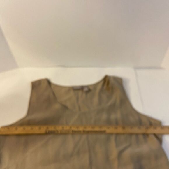 Chicos brown top size 2 large modal blend tank cami - Picture 4 of 6